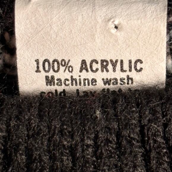 Vintage Adele Knitwear Black White Teddy Bear Sweater Pullover 90s Made in USA - Picture 8 of 10